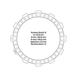 NRTeam pour Ktm EXC-F 500 12-25 Systèmes de transmission automatique Disques d'embrayage doublés - Product Image 1