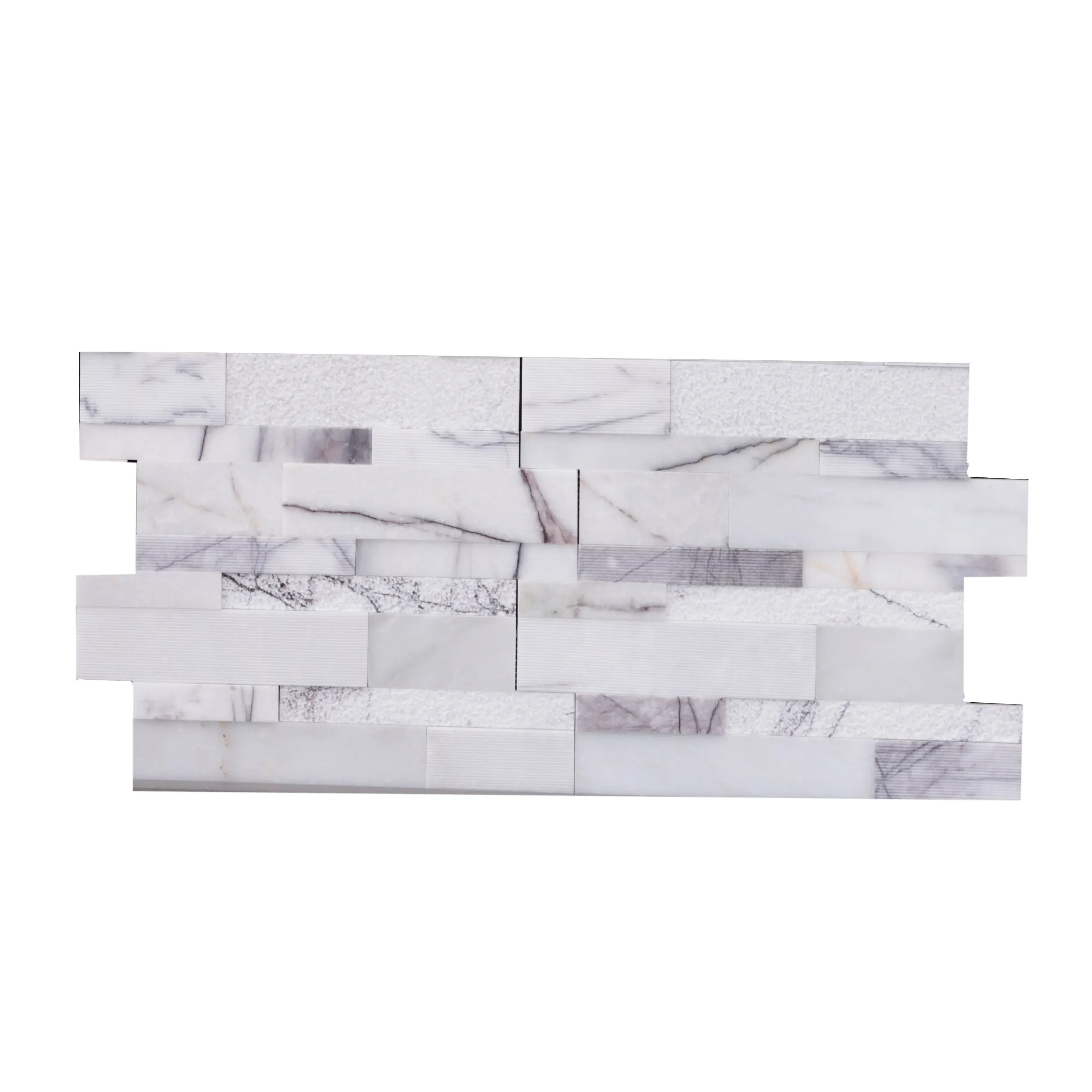 Damarlar işlenmiş taş ve doğal taş dekoratif kaplama duvar kaplama karosu ile kaliteli ucuz beyaz mermer