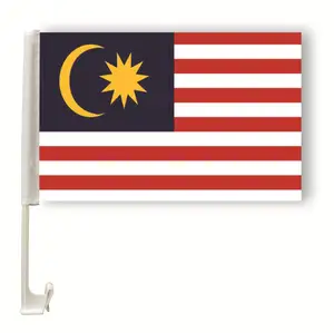Outdoor country flag polyester Malaysia car window flag side small window sticker for car