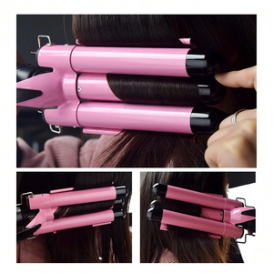 Rizador de pelo personalizado <span class=keywords><strong>3</strong></span> en 1 de calentamiento rápido, barra de rollo de huevo, rizador de cerámica de <span class=keywords><strong>3</strong></span> <span class=keywords><strong>barriles</strong></span> - Product Image 3