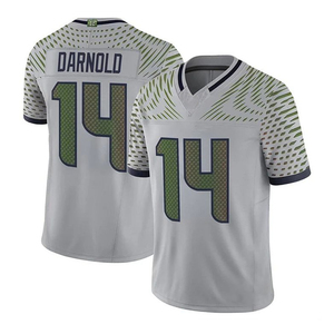 Spedizione Rapida Maglia da Calcio Traspirante Seattle per Uomo 11 Jaxon Smith-Njigba 14 Sam Darnold 2025 Rivalities Game Cucita Sportiva - Product Image 5