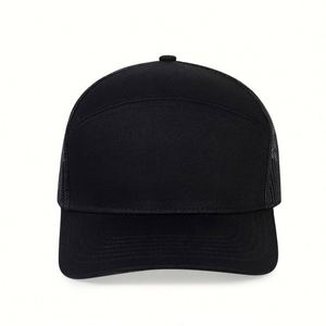 Blank Snapback Sports Trucker Baseball Cap 7 Panel Golf Custom Logo Flat Brim Mesh Unisex Fashion Summer <b>Hat</b> - Product Image 3