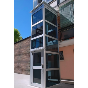 Ascensor Hidráulico Moderno para Exteriores, de 2 a 6 Pisos, 400 kg, Ascensor de PVC para Villas, Hoteles y Apartamentos - Product Image 2