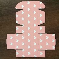 Boîte en papier rose avec motif d'amour blanc en gros Boîtes d'expédition en carton ondulé Emballage de vêtements de sous-vêtement Boîte postale