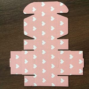 Scatola di carta rosa all'ingrosso con modello di amore bianco spedizione scatole di spedizione in cartone ondulato abbigliamento intimo confezione Mailer Box - Product Image 2