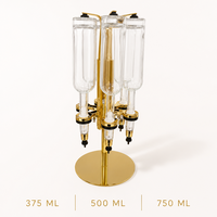 Distributeur de parfum en aluminium doré, distributeur rotatif de bouteilles, verseur doseur pour bar, salon, boutique, machine de remplissage de parfum