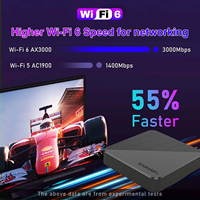 HOT Mortal T1S Android14 Smart TV Box ALLwinner H313 Télécommande vocale Wifi 6 HDR Mise à jour automatique OTA Lecteur multimédia multilingue