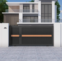 Puerta Corrediza Automática de Estilo Industrial Moderno para Jardín, Entrada de Vehículos, Villa y Escuela