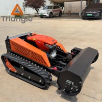 Tondeuse à gazon télécommandée 12/18 CV, diesel refroidi par eau, largeur de coupe multifonctionnelle, débroussailleuse pour vergers et désherbage en pente
