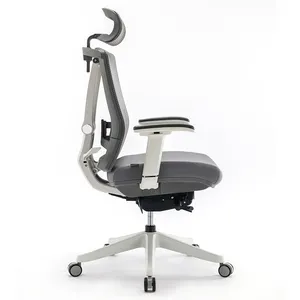 Ergochair Pro sandaran tangan 4D, tinggi dapat disesuaikan, sandaran tangan eksekutif Donati, kursi jaring Kantor belakang tinggi ergonomis