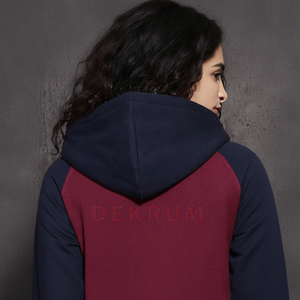 Sudadera con Capucha de Algodón Oversize de Alta Calidad para Mujer, con Bordado, Estilo Urbano, Cremallera, Teñido Liso, con Logo Frontal, Ideal para Invierno - Product Image 1