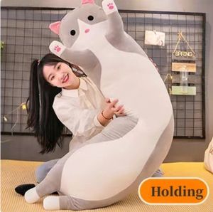 Poupée en peluche de haute qualité non rembourrée douce et personnalisée oreiller en peluche pour chat long endormi jouet en peluche - Product Image 5