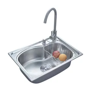 最畅销的单碗厨房铝水槽手工小厨房水槽家用