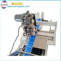 Étiqueteuse manuelle de bouteilles autocollantes avec certificat CE et machine d'impression d'étiquettes