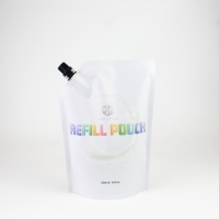1000ml sac de détergent à lessive liquide impression personnalisée en plastique feuille d'aluminium debout pochette de recharge avec bec verseur pour liquide