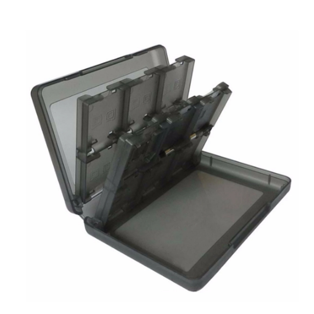Game Accessories Case 28 in 1 Game Card Memory Card Case Holder Cartridge Storage Box for N DS 3DS
