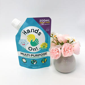 Pochette souple et durable en plastique PE écologique de 1L avec bec verseur pour détergent liquide lessive - Product Image 5