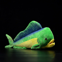 Peluche de Pez Mahi Personalizado, Juguete de Peluche, Cojín Marino para Regalo de Resort Costero, Fabricación Personalizada Global OEM ODM