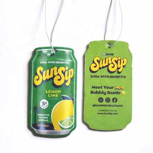 Ambientador de coche Smile Faces, papel colgante de alta calidad, ambientadores de aire de larga duración con forma de coche troquelados personalizados con logotipo - Product Image 2