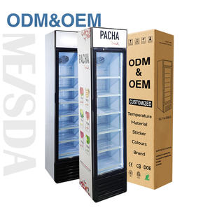 Refrigerador Vertical Comercial Compacto Portátil MEISDA SC145BG de 145L con Puerta de Vidrio para Hogar, <span class=keywords><strong>Supermercado</strong></span>, Vegetales y Alimentos - Product Image 1