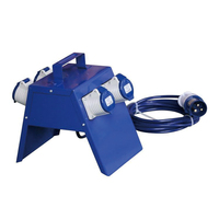 Boîtier de distribution électrique GRP 4 voies ZNPON TYP J101 16A 110V 2P+E IP44 avec câble H05VV-F 3*1.5MM de 3/5m