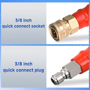สายฉีดน้ำแรงดันสูงไฟฟ้า 3/8 นิ้ว 1 ชั้น ลวดสีเทา ยาว <span class=keywords><strong>100</strong></span> ฟุต รองรับแรงดัน 4000 PSI สำหรับน้ำร้อน/น้ำเย็น - Product Image 2