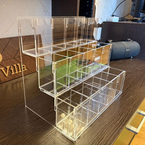 Nhà máy tùy chỉnh Acrylic tủ đứng hiển thị giá plexiglass Cube cho đồ trang sức và hàng hóa khác trình bày triển lãm hoặc bán - Product Image 1