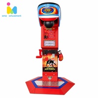 Testeur de force de boxe à monnayeur, jeu d'arcade de frappe avec affichage LED du score et des récompenses, pour parcs d'attractions et centres de divertissement familial