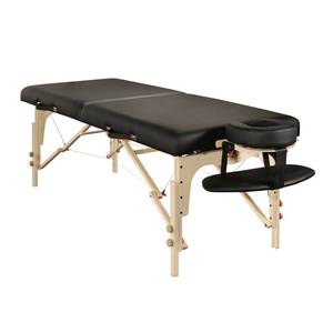 Camilla de <span class=keywords><strong>Masaje</strong></span> Plegable de Madera de Lujo de 2 Secciones, Ajustable, Negra, Personalizada de Fábrica Mt Embrace-<span class=keywords><strong>Barcelona</strong></span>, Camilla de Tatuaje - Product Image 1
