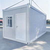 Kit de maison modulaire mobile de taille personnalisable en conteneur, panneau sandwich en acier pour hôtel ou usage domestique - Assemblage rapide, design contemporain