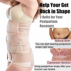 Meilleure vente : Ceinture de récupération pelvienne unisexe 2-en-1 pour la grossesse et le post-partum, avec bande abdominale post-partum et soutien amincissant pour la taille - Product Image 5
