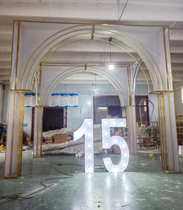 FURUN New Wedding Arch Backdrop Metal <b>Stage</b> Frame Decorative <b>Props</b> Screen for Wedding Decoration - Product Image 4