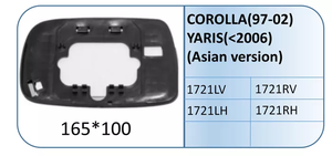 Auto Car Side <strong>Mirror</strong> <strong>Glass</strong> <strong>Replacement</strong> for TOYOTA COROLLA(1997-2002) YARIS ASIAN VERSION(Before 2006) - Product Image 2