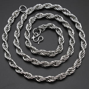 Chaîne torsadée <span class=keywords><strong>simple</strong></span>, 4/6/7 mm, collier/chaîne pour sweat-shirt unisexe - Product Image 3