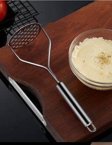 Écraseur à légumes en métal robuste, écraseur à pommes de terre, ustensiles de cuisine, écraseur à pommes de terre en acier inoxydable - Product Image 5
