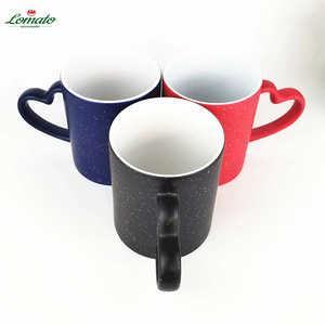 Taza de cerámica con purpurina estrellada y asa de corazón, taza en blanco para sublimación, prensa térmica, taza personalizada con foto para San Valentín o bodas - Product Image 3