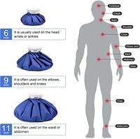 Sac d'eau chaude glacée épaississant réutilisable de nouvelle génération pour la physiothérapie facile à transporter blessures corporelles