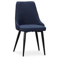 Chaises de salle à manger rembourrées de luxe au design nordique contemporain Utilisation moderne en métal pour villa et restaurant Utilisation à l'intérieur uniquement