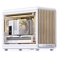Nouveau Boîtier PC JONSBO D33 WOOD Blanc MATX Version Bois, Châssis Compact Mid-Tower pour Ordinateur de Bureau Gaming