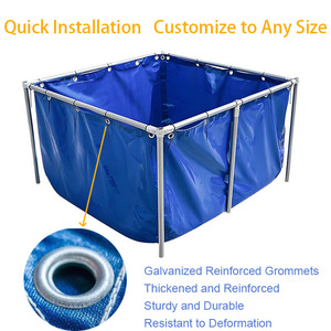 2*1*1M Pvc Zeildoek Visvijver Zware Zeil Visvijver Voering Voor Fingerling Viskweekvissen Met Aangepaste Maten Beschikbaar - Product Image 4