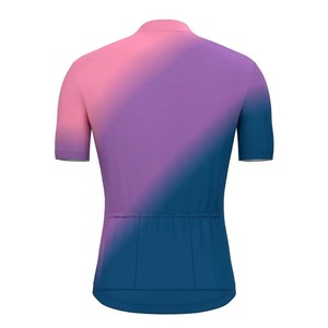 Maillot de cyclisme unisexe Zede à col montant, léger, respirant, séchage rapide, coupe-vent, couleur dégradée, pour le cyclisme sur route et VTT - Product Image 4
