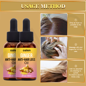 Aceite de Tratamiento Capilar de Jengibre Luxfume, Natural, Anticaída, Previene la Calvicie, Crecimiento Rápido, Nutritivo para Cabello Seco y Dañado - Product Image 5