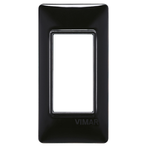 Placa de Panel Negra Vimar de 13x5 cm para Accesorios de Cableado Eléctrico - Product Image 1