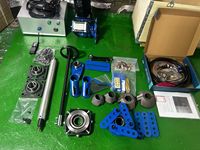 Machine de perçage et de soudage multifonction 2-en-1, rectifieuse de trous portable pour l'entretien des pièces de rechange d'excavatrices