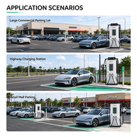 Prix d'usine – Station de recharge rapide DC extérieure CCS2 Chademo pour véhicules électriques 80kW-320kW OCPP 1.6 IP54 – Chargeur commercial sur pied