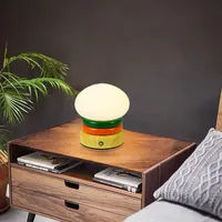 Lampe de table rechargeable, design simple et atmosphérique, en forme de hamburger, cadeau pour enfants, décoration de chambre