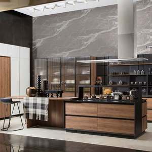 Juegos Completos de Armarios Listos para Armar, MDF con Acabado Laca de Alto Brillo, Gabinetes de Cocina Modulares en Venta - Product Image 3