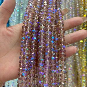 Perline a Forma di Ruota Serie K9 8mm, Cristallo <span class=keywords><strong>Naturale</strong></span> Sfuso, Materiali per Accessori di Gioielleria Fai-da-Te - Product Image 4