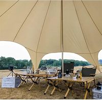 Tentes extensibles de 30 à 60 personnes, camping en plein air, plage imperméable, pare-soleil, toile, auvent, étoiles, mariage, 15m, 20m