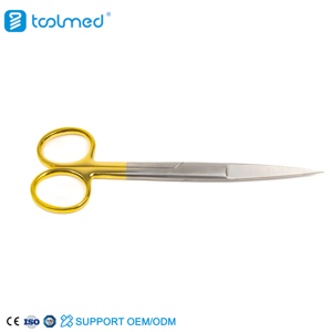 Tijeras de Sutura de Precisión Recubiertas de Titanio de Acero Inoxidable de Primera Calidad, Instrumentos Quirúrgicos Microoculares, Herramienta Médica ISO13485 - Product Image 5